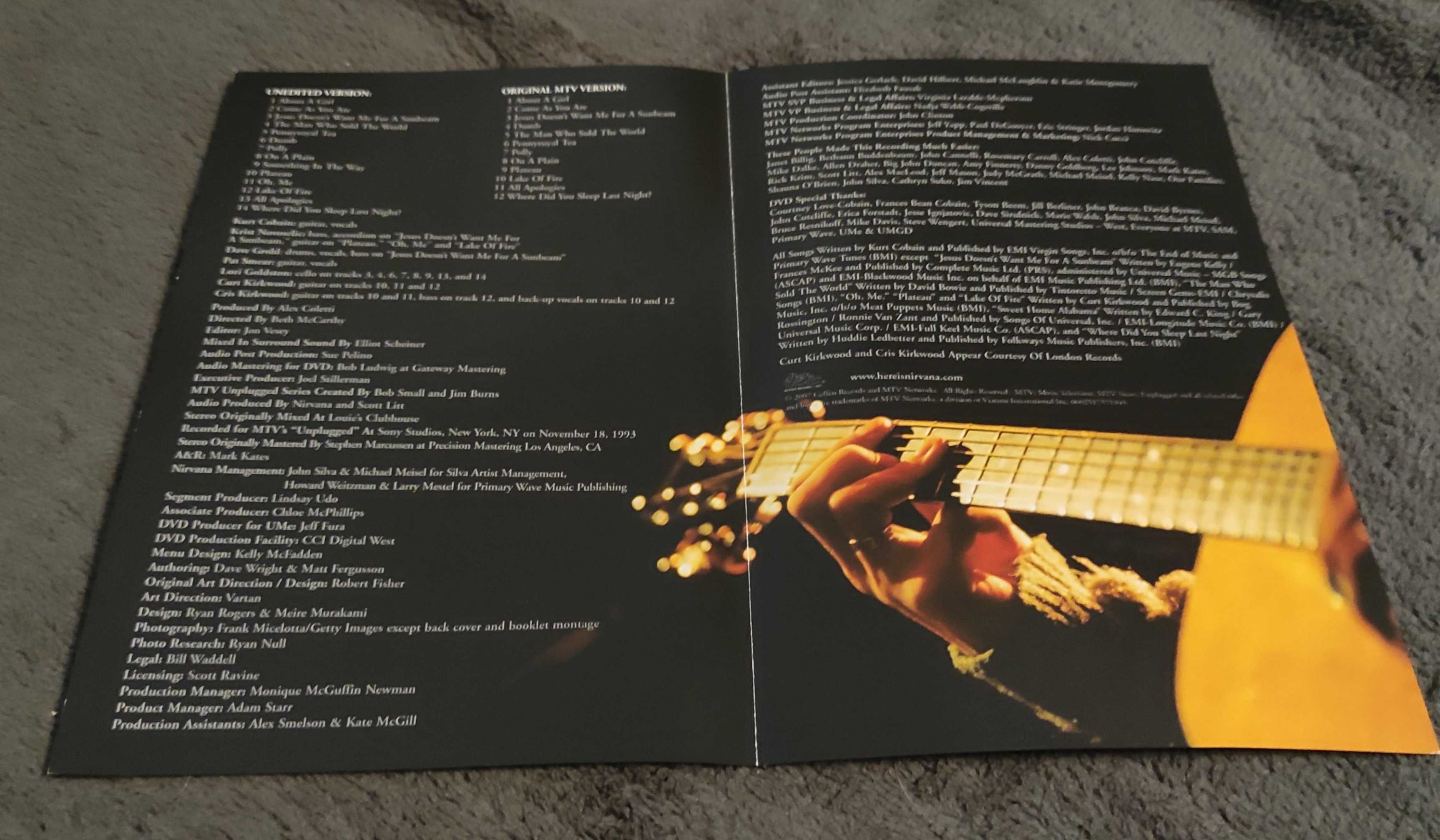 Płyta dvd Nirvana Unplugged in New York wydanie polskie