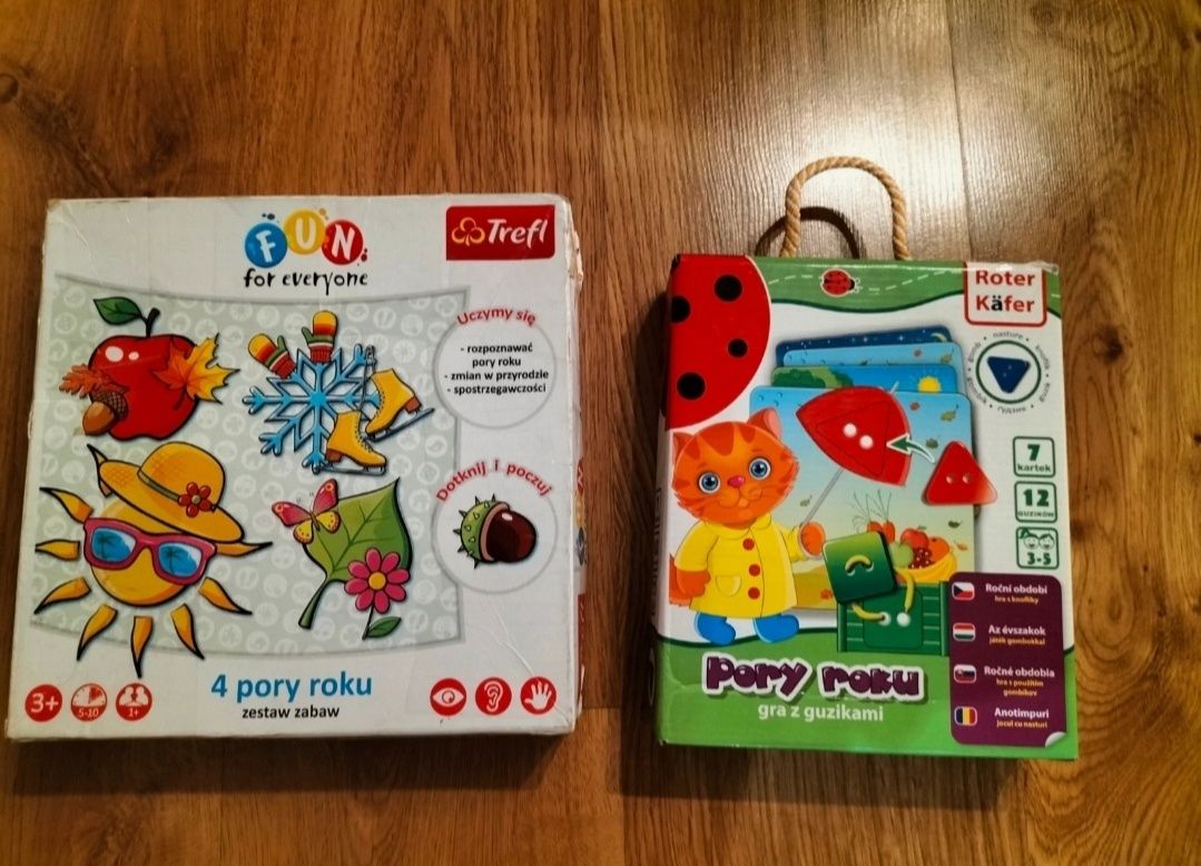 Rewelacyjna gra dla dzieci - pory roku + super puzzle  + zestaw bajek