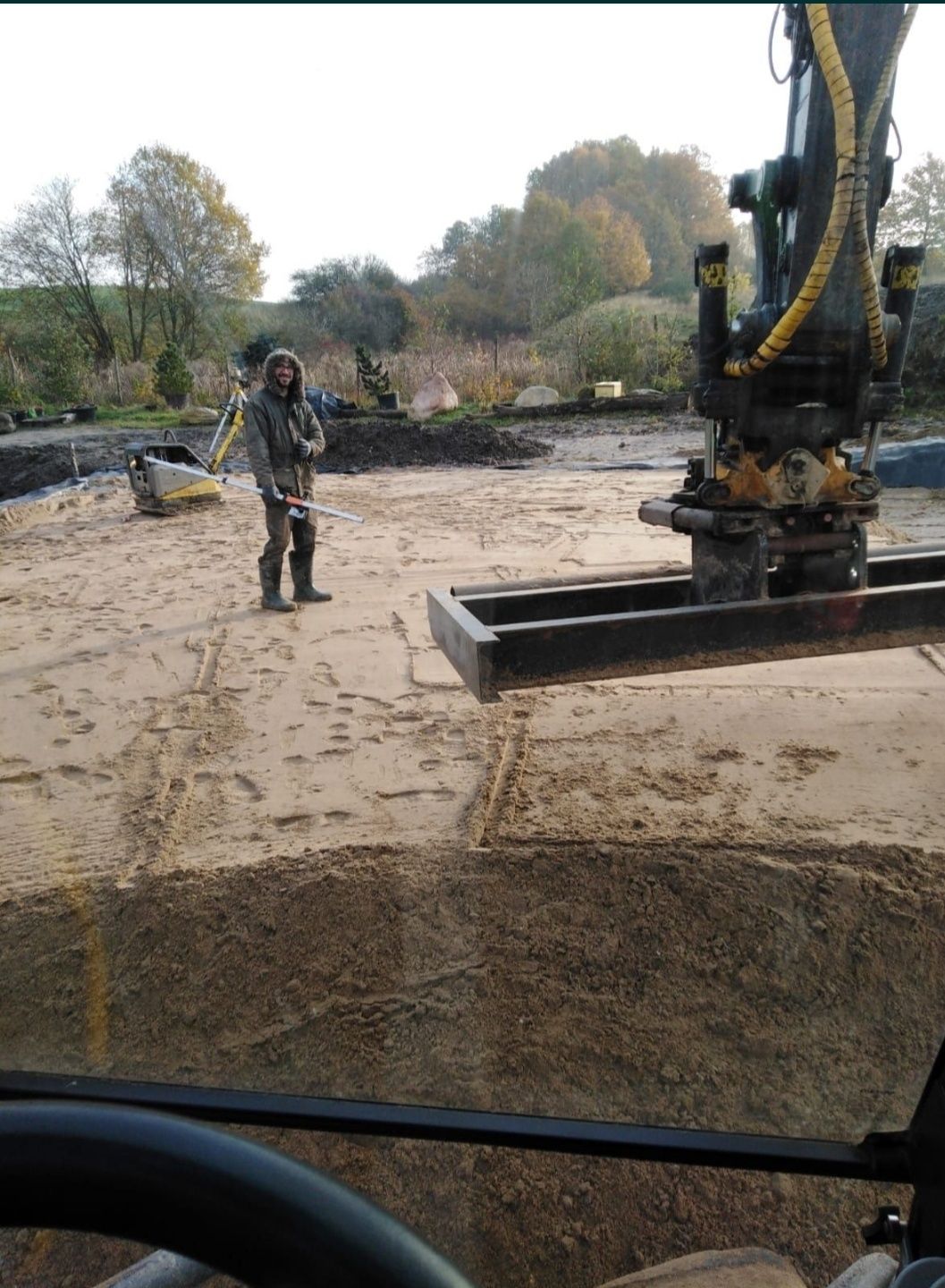 Koparka kołowa i  gąsienicowa z rotorem, koparkoładowarka, minikoparak