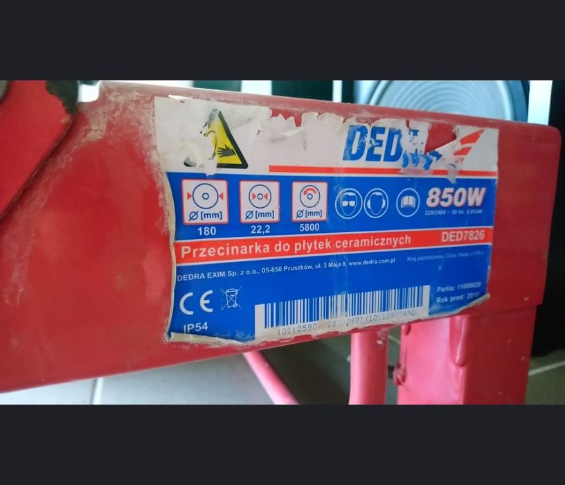 Dedra piła do płytek na mokro