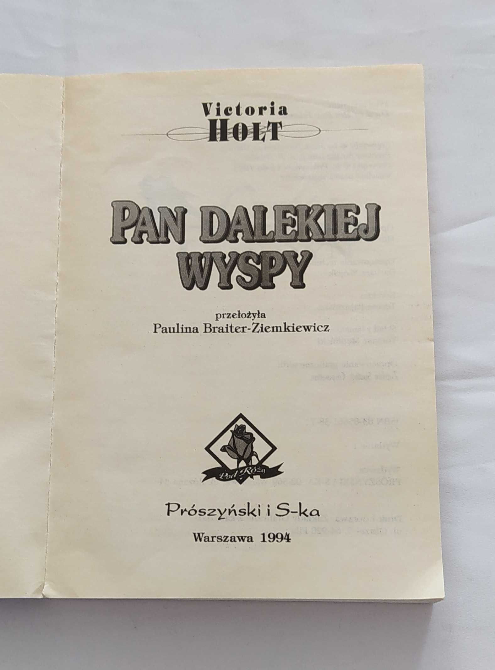 Pan dalekiej wyspy – Victoria Holt