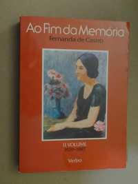 Ao Fim da Memória de Fernanda de Castro - 2º Volume