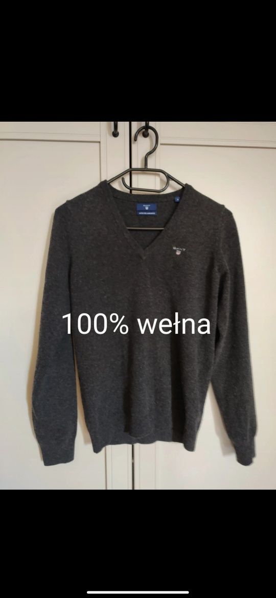 Sweter wełna 100% Gant