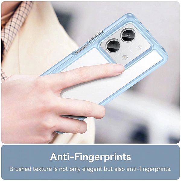 Etui Outer Space Case z żelową ramką do Xiaomi Redmi Note 13/5G - nieb