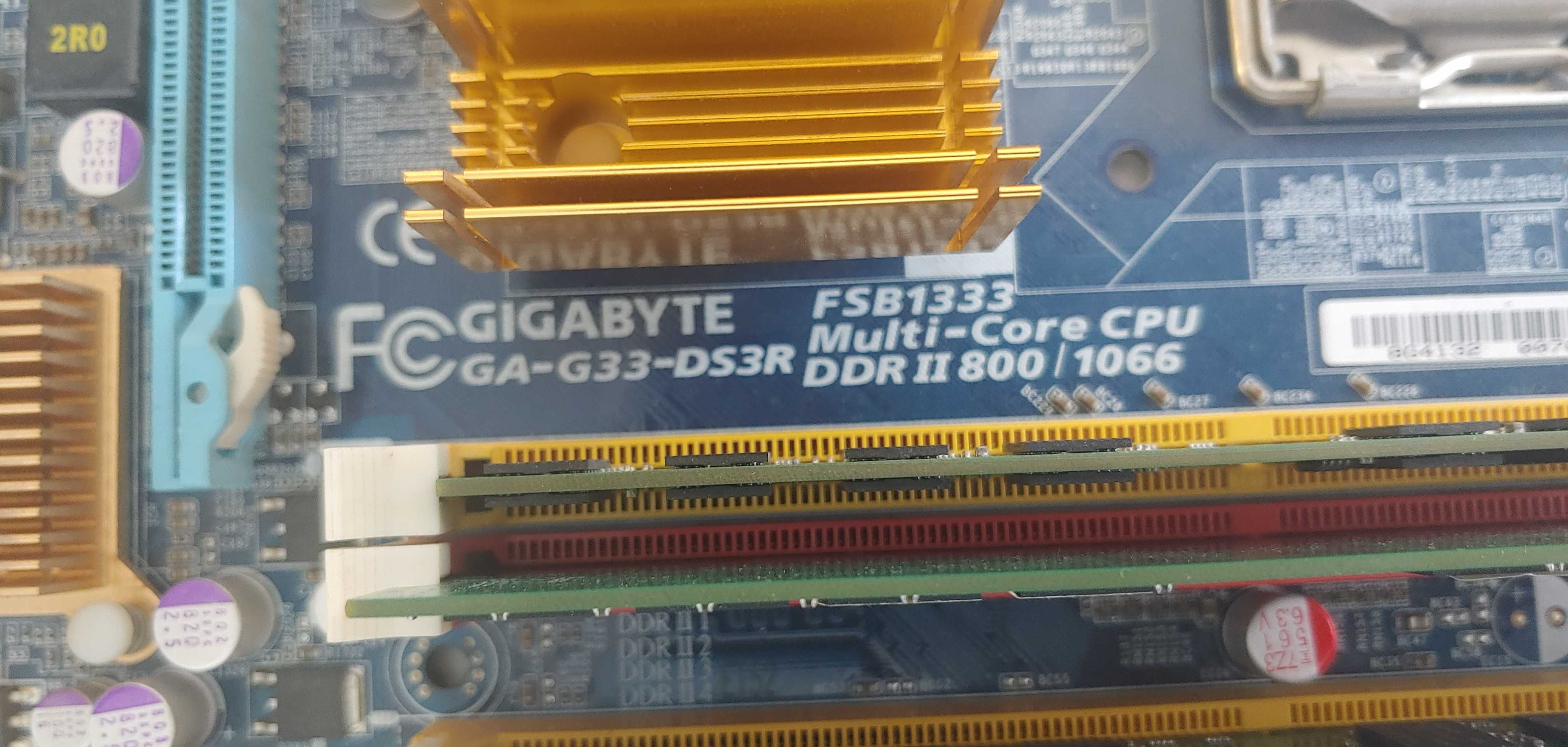 RETRO PC - Płyta główna ASUS GA-G33-DS3R + pamięć 7GB DDR2