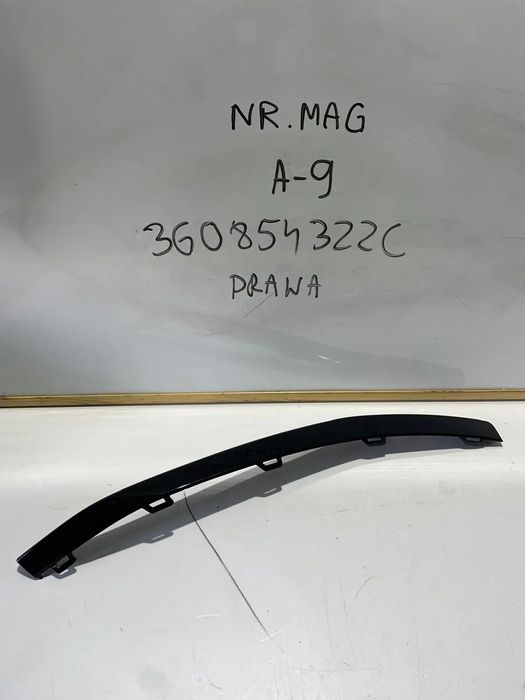 LISTWA ZDERZAKA PRAWA PRZÓD VW PASSAT B8 R-LINE 3G0854322C