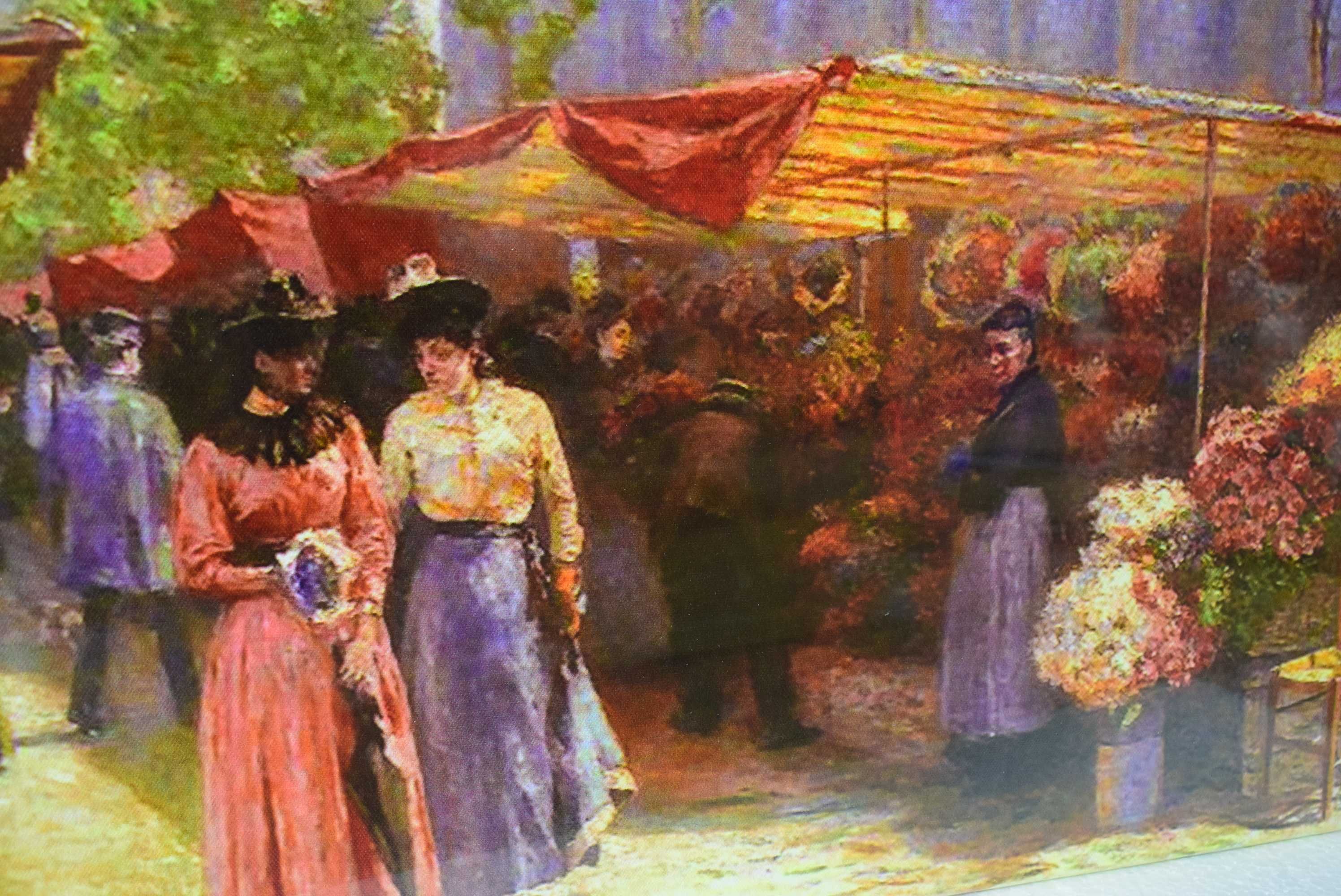 Józef Pankiewicz -,,Targ kwiatowy...'' Paryż 1890