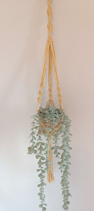 Suporte vasos macrame