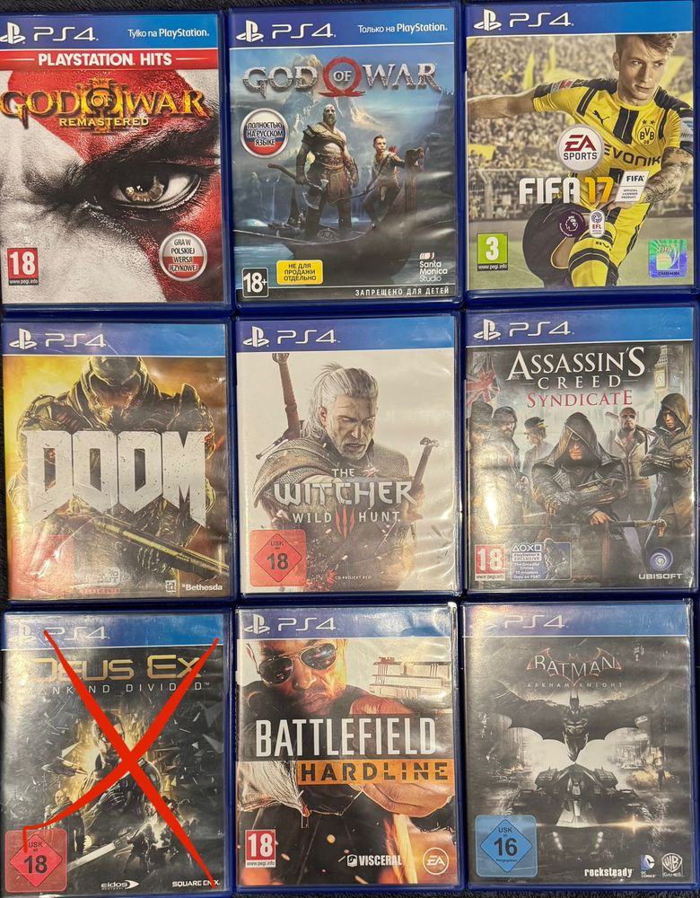 Продам диски ps 4 ДИВИТИСЯ ОПИСАННЯ