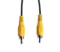 Kabel audio RCA-RCA Cinch - Cinch żółty, czarny 120 cm