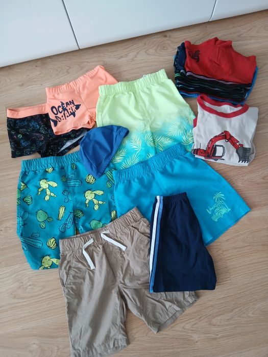 Mega paka dla chłopaka r. 122/128 bluzy koszulki spodnie koszule