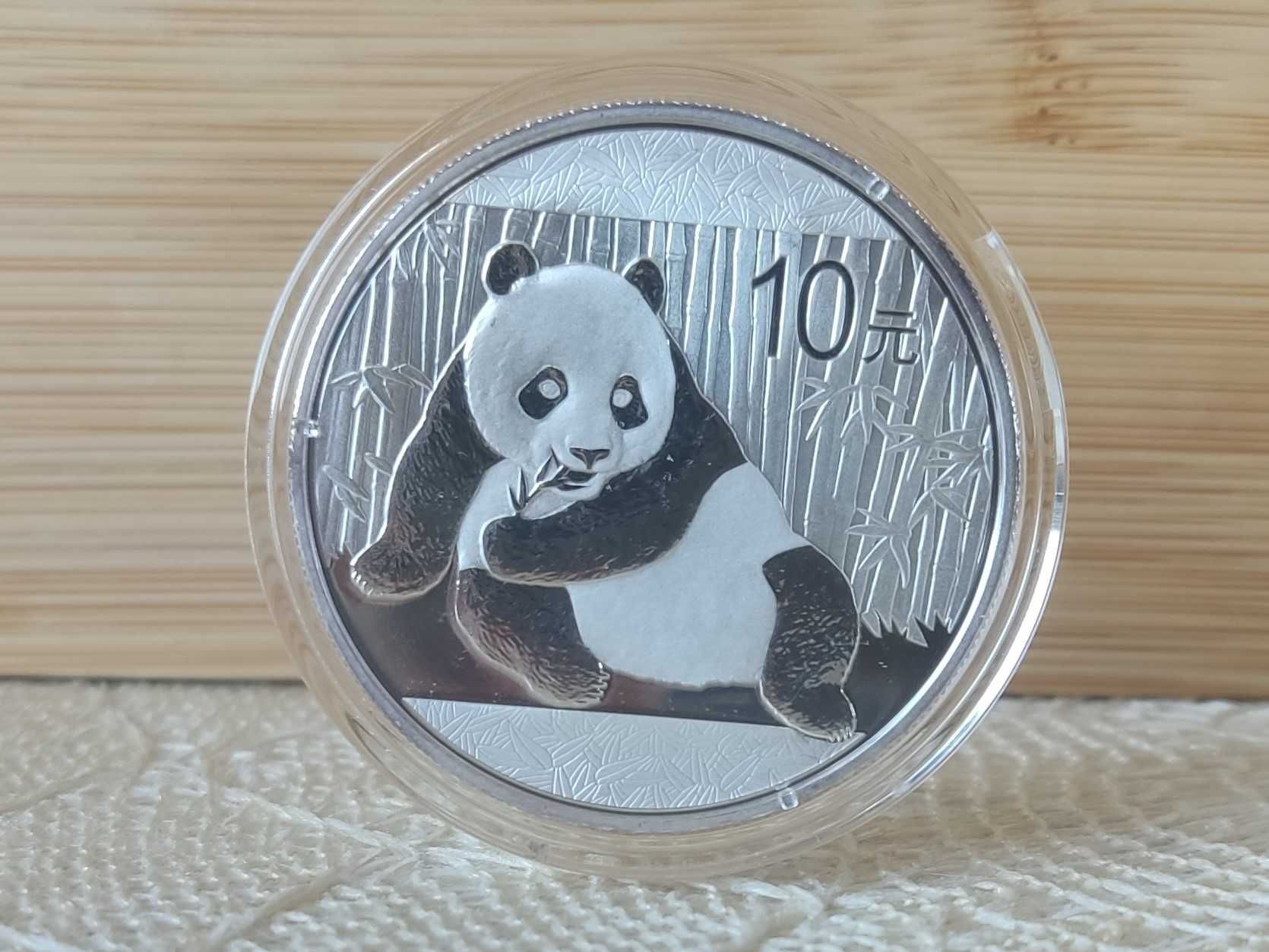 Srebrna moneta kolekcjonerska Chiny Panda 2015 31.1g