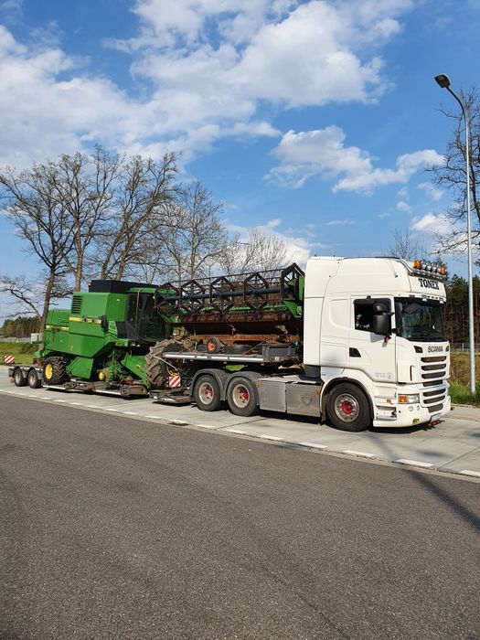 Transport kombajnów sieczkarni opryskiwaczy maszyn domków gabarytów