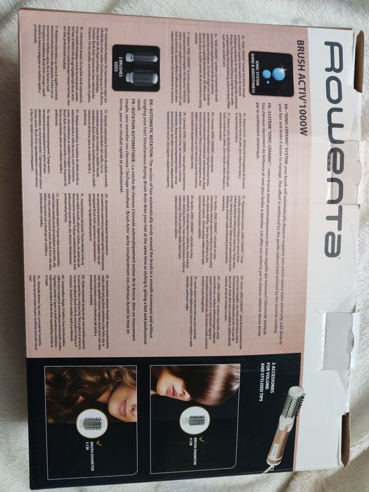 Фен браш щітка з автоматичним повертанням rowenta brush activ cf9520f0