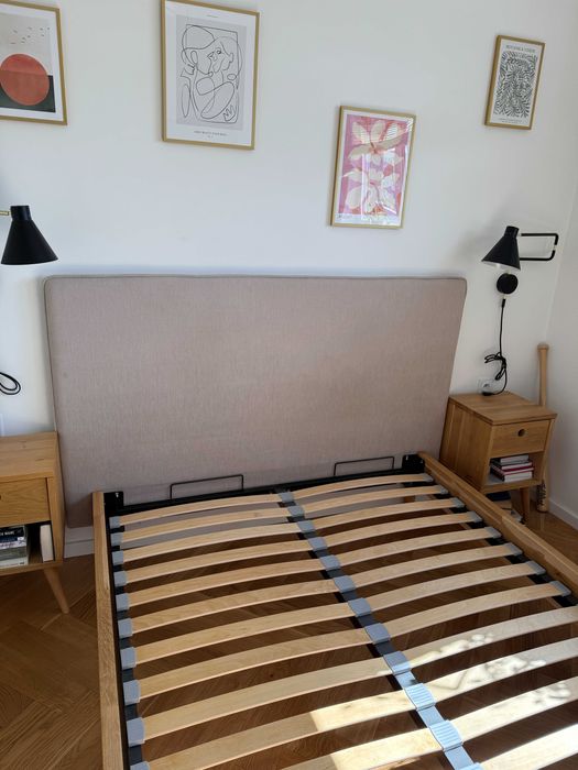 Łóźko dębowe Berke 140x200