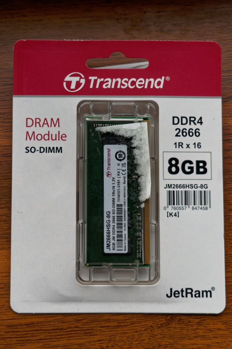 Пам'ять для ноутбука Transcend DDR4 2666 8GB SO-DIMM