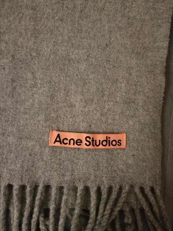 Роскошный палантин широкий шарф от Acne Studios шерсть Италия унисекс