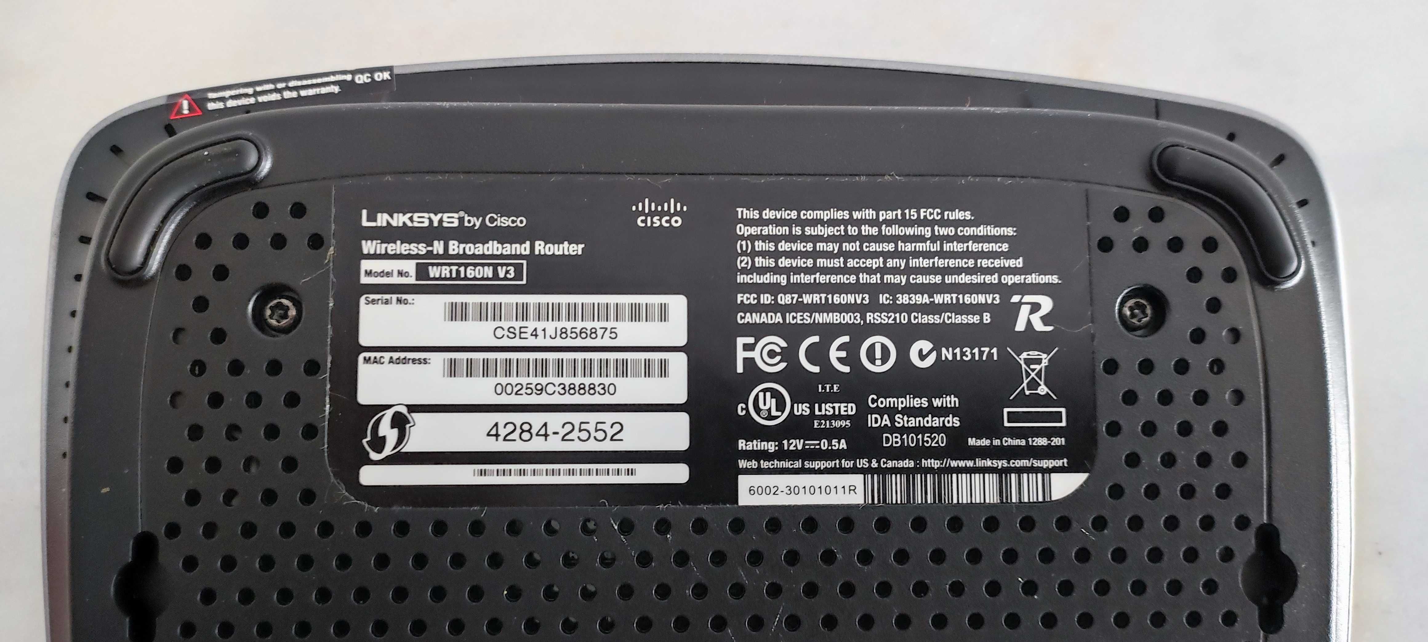 Router LinkSys WRT160N