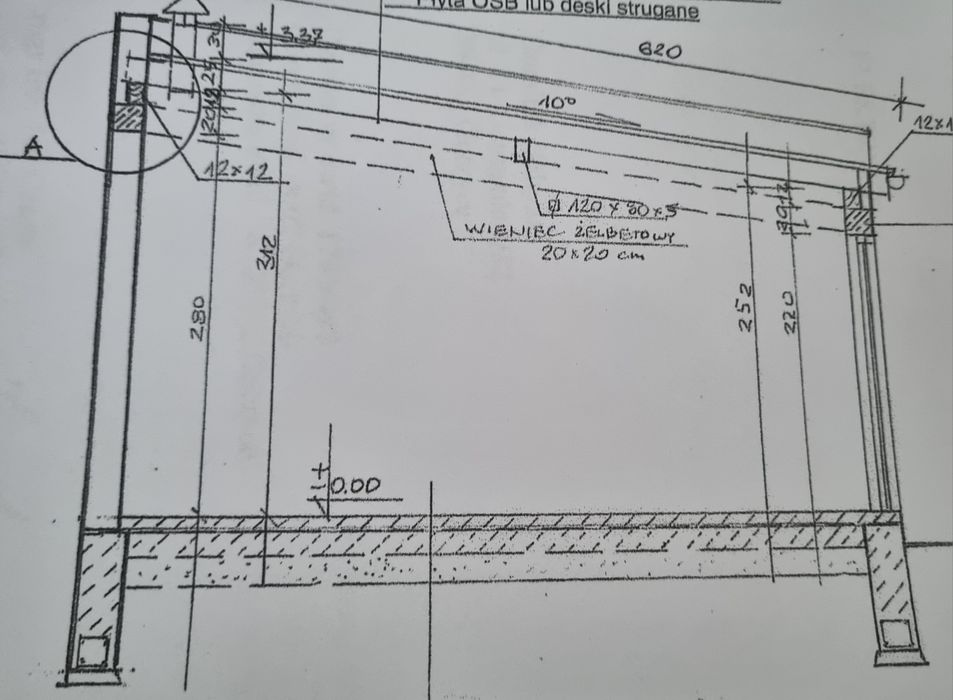 Nowy garaż murowany