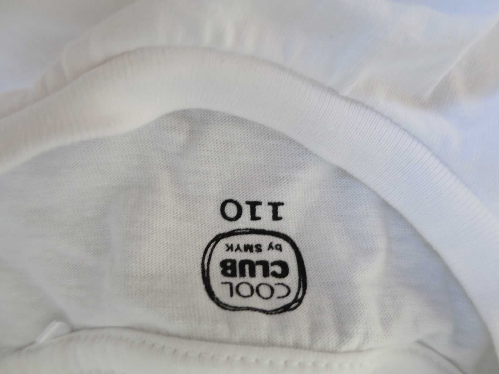 Biała koszulka dziecięca, t-shirt 2szt, rozmiar ok 98/104 Cool Club