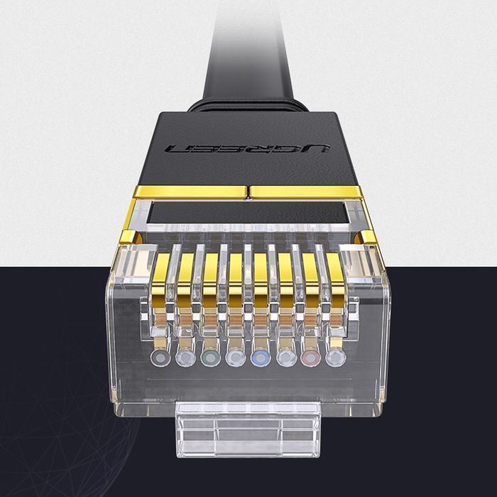 Ugreen Kabel Ethernet Cat. 7 U/FTP 0.5m Czarny