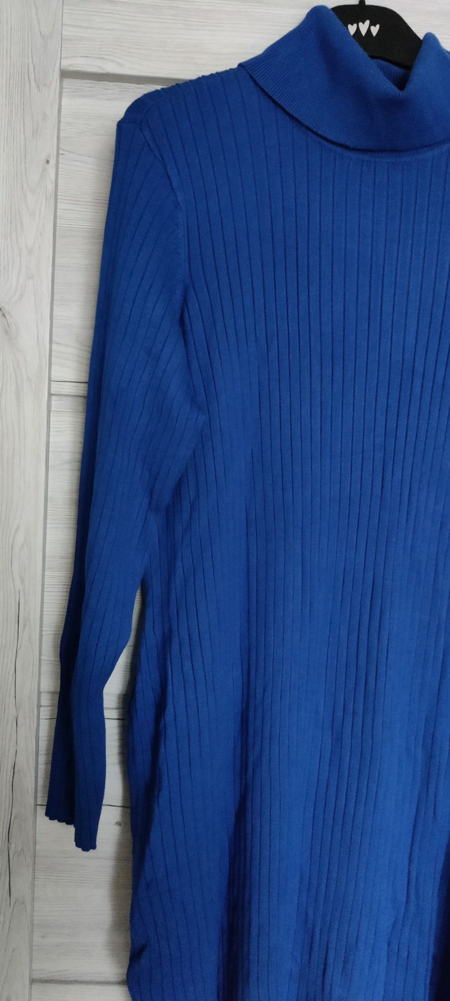 Dzianinowa sukienka z golfem Bonprix 44/46 plus size
