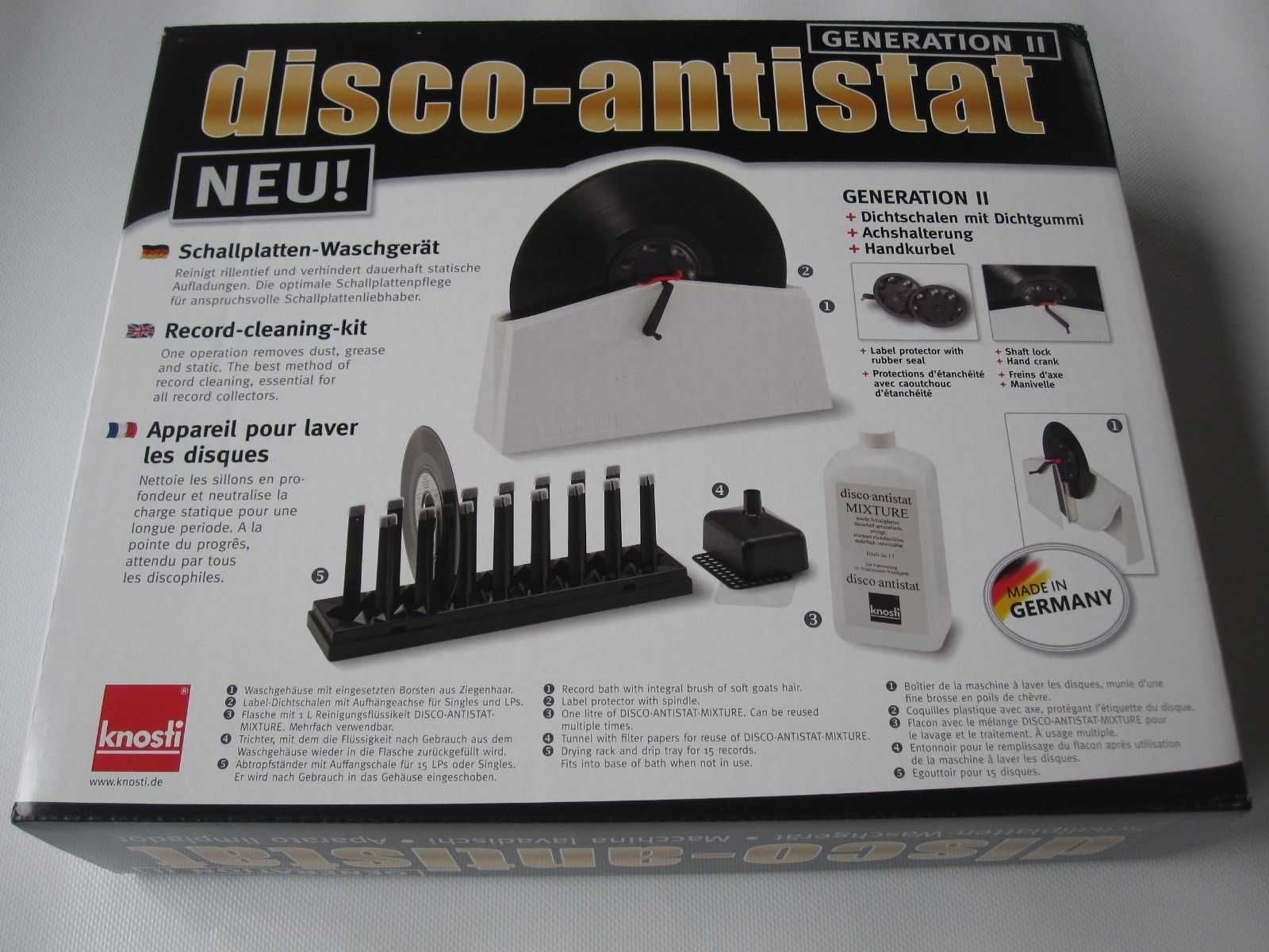 Моечные машинки пластинок - Knosti Disco-Antistat - Germany!