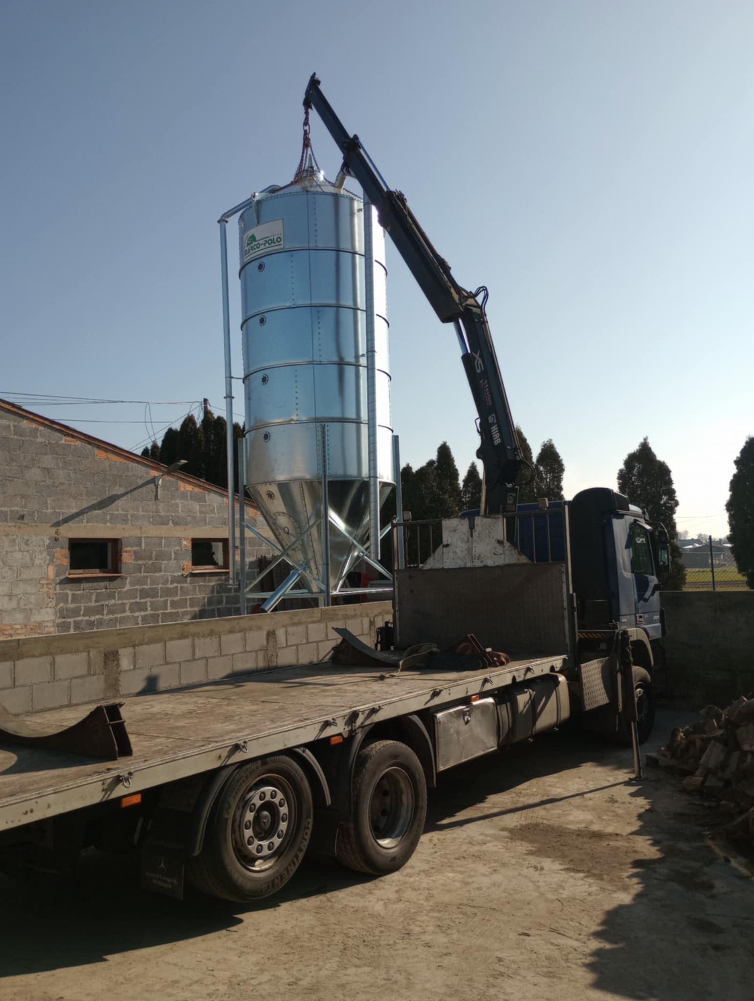 Silos zbożowy paszowy 30ton 45,3m3 nowy Marco-Polo