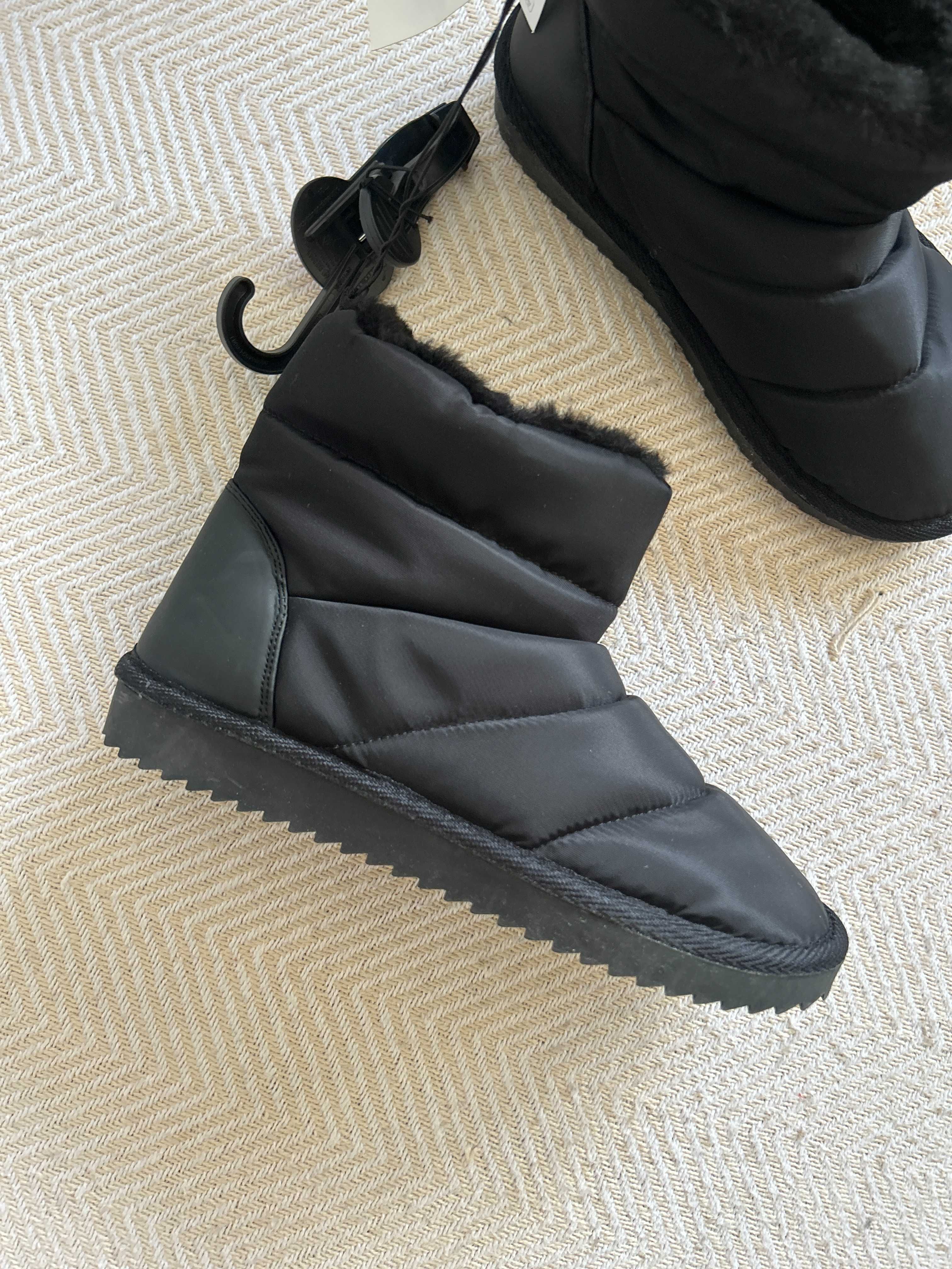 NOWE buty zimowe śniegowce Primark 36 czarne