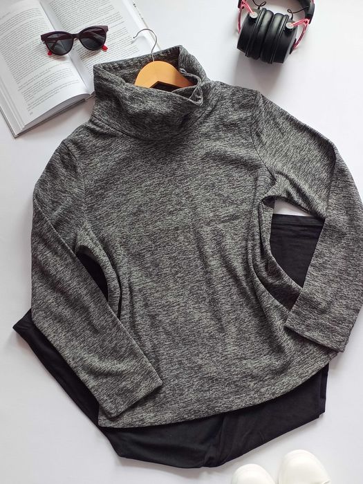 Nowa szara bluza wysoki kołnierz ocieplana damska Regatta 36 S