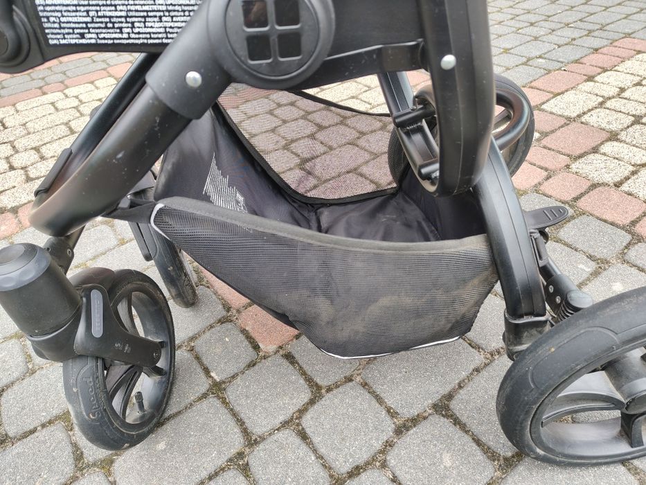 Wózek dziecięcy Bebetto Holland 2w1 czarny beż + gratis