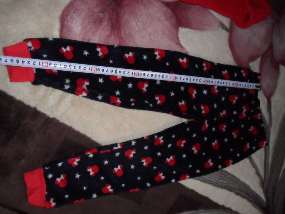 Мягкая пушистая пижама Минни 6-7 лет, піжама для дівчинки