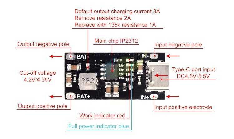 Контролер заряду Li-ion аккумуляторів Type C microUSB dc-dc