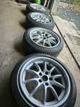 Felgi aluminiowe 17 5x112 z rantem opony zimowe Bridgestone