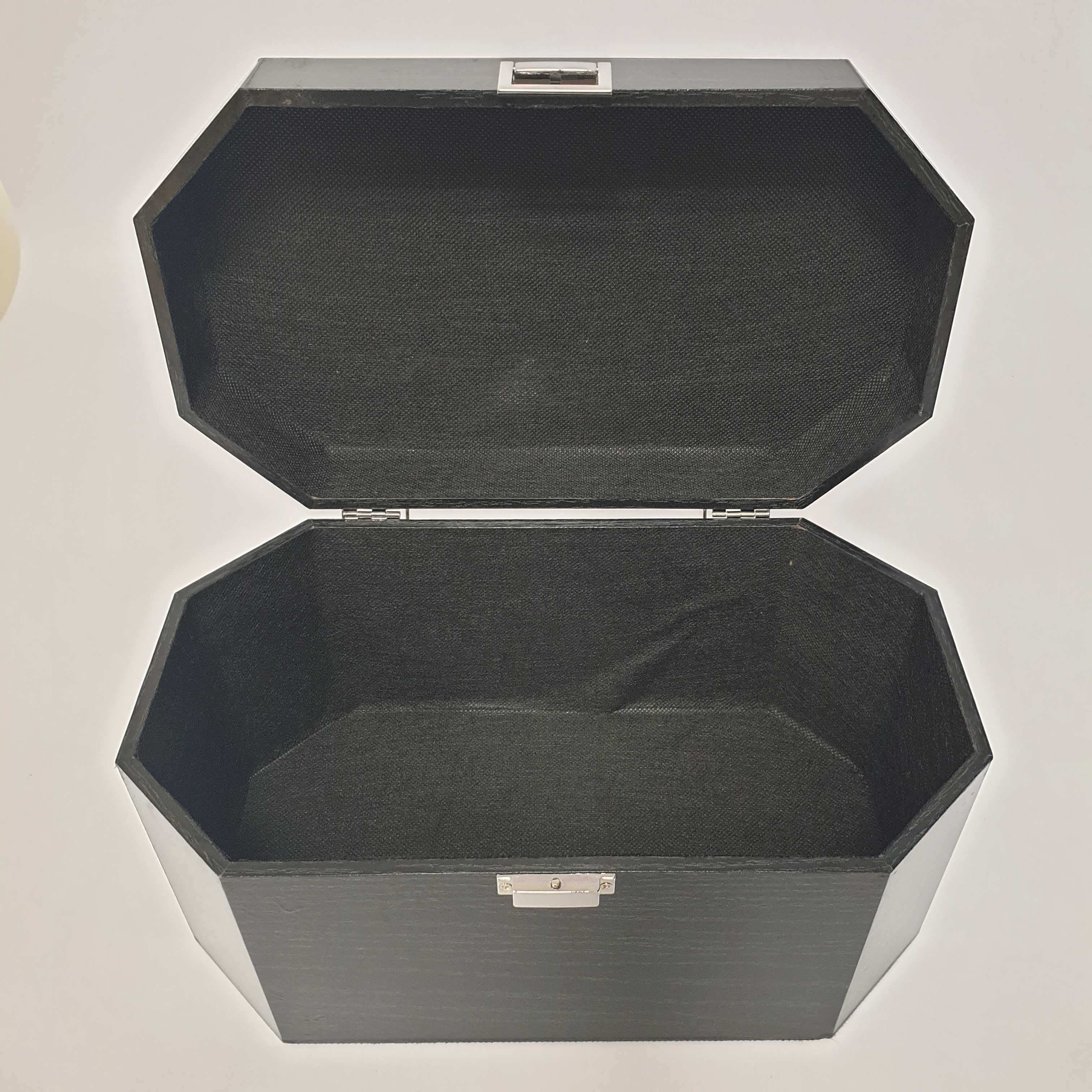 CAIXAS DE MADEIRA 23671 BLACK 34,5x22,5x19 CM