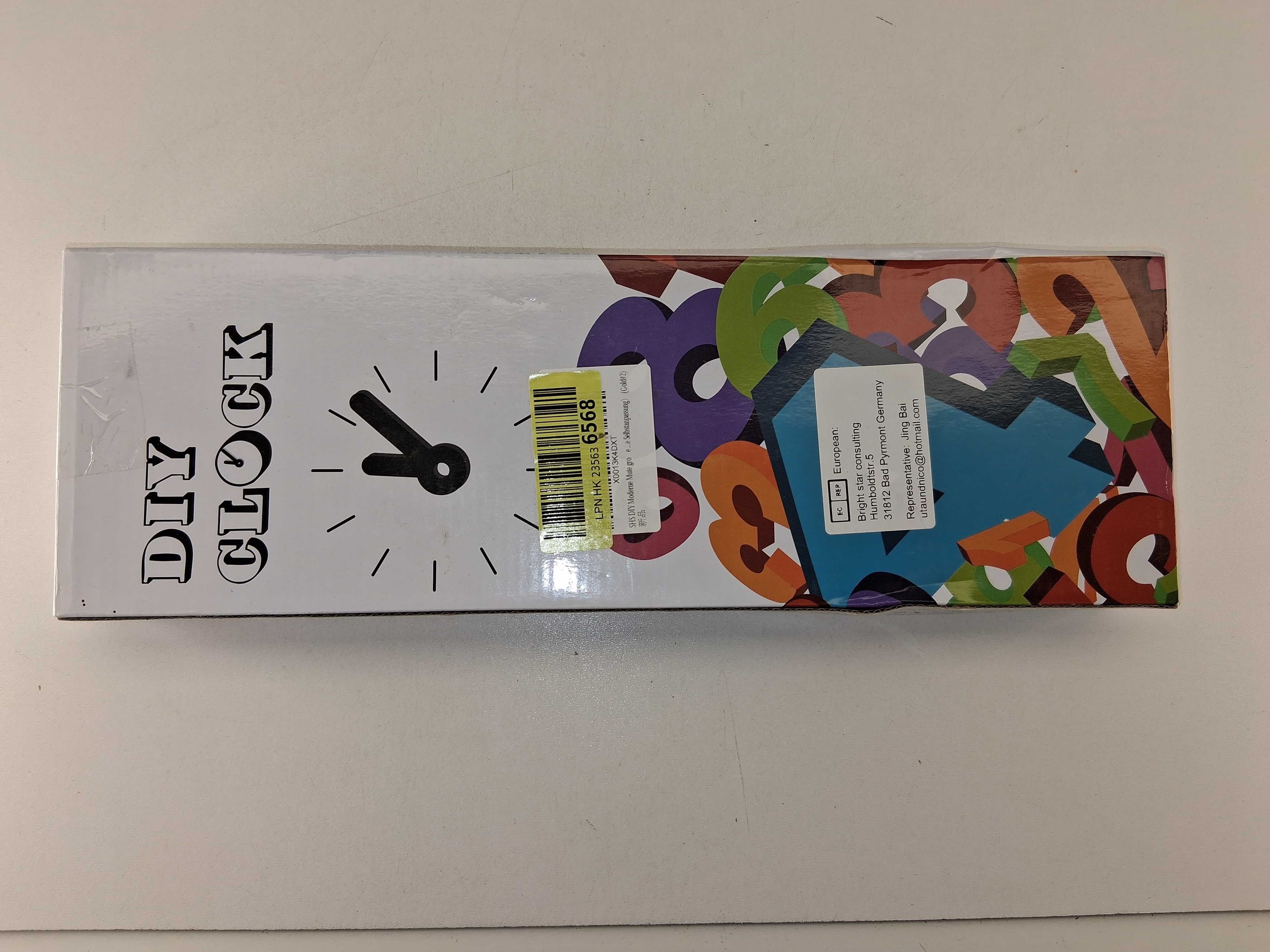 I026 Zegar Ścienny DIY CLOCK Samoprzylepny Lustrzany 3D DużyNowoczesny