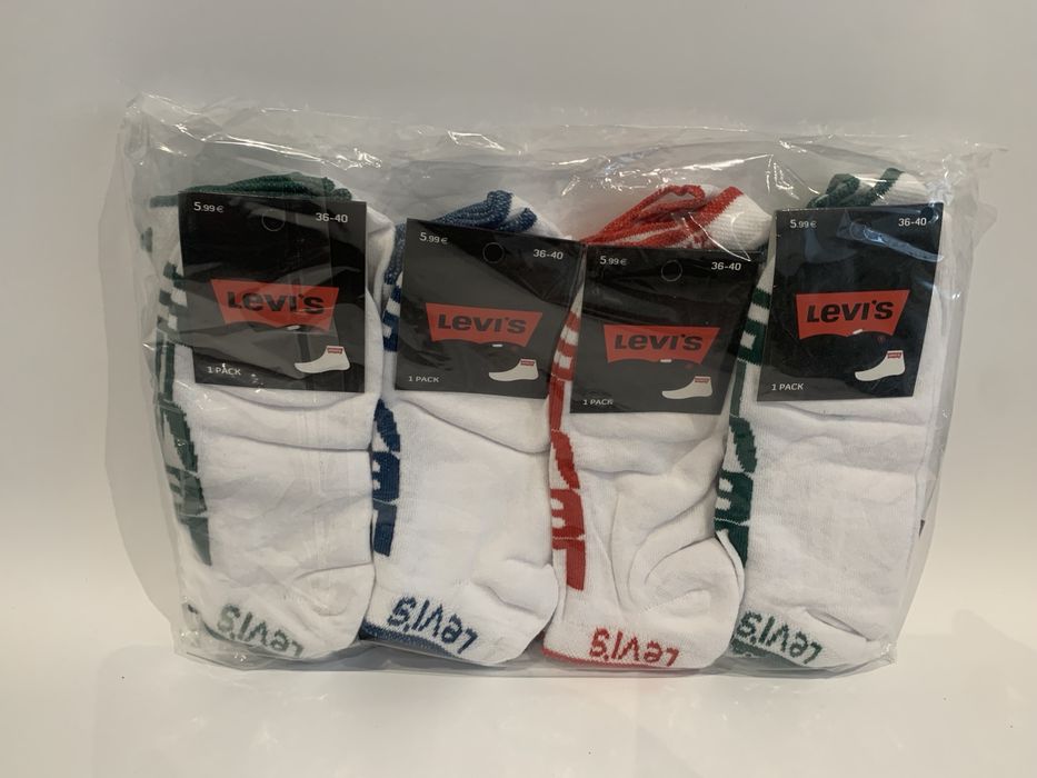 Stopki biale damskie Levis 36-40 12-par