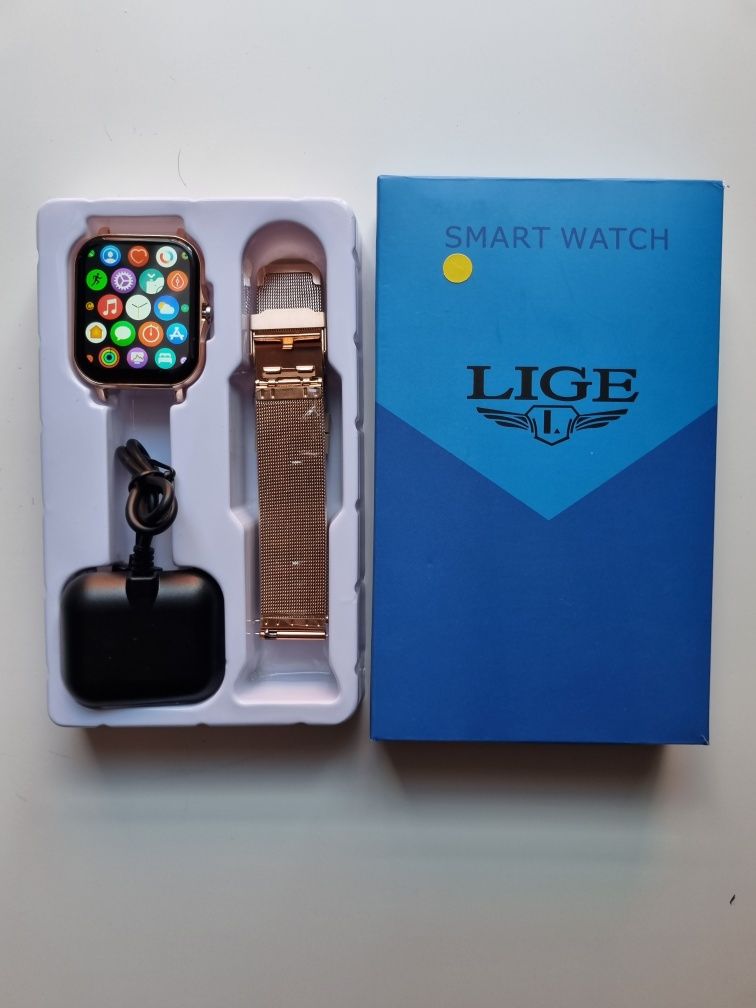 Smartwatch złoty Lige