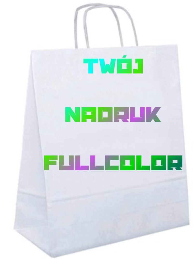 Torba z nadrukiem pełnokolorowym torba z logo 25x11x32 100szt