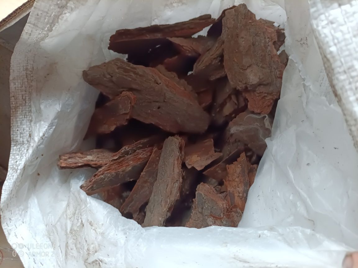 Сосновая кора в сахарных мешках перегной