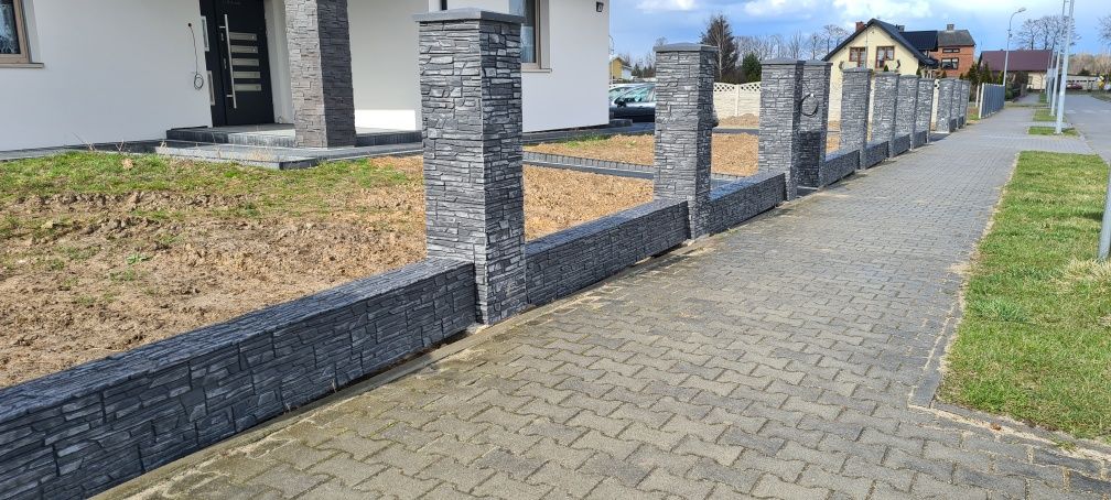 Ala klinkier, imitacja klinkieru, ogrodzenie