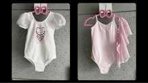 Strój baletowy body na balet zestaw różowy biały Hello Kitty H&M 98