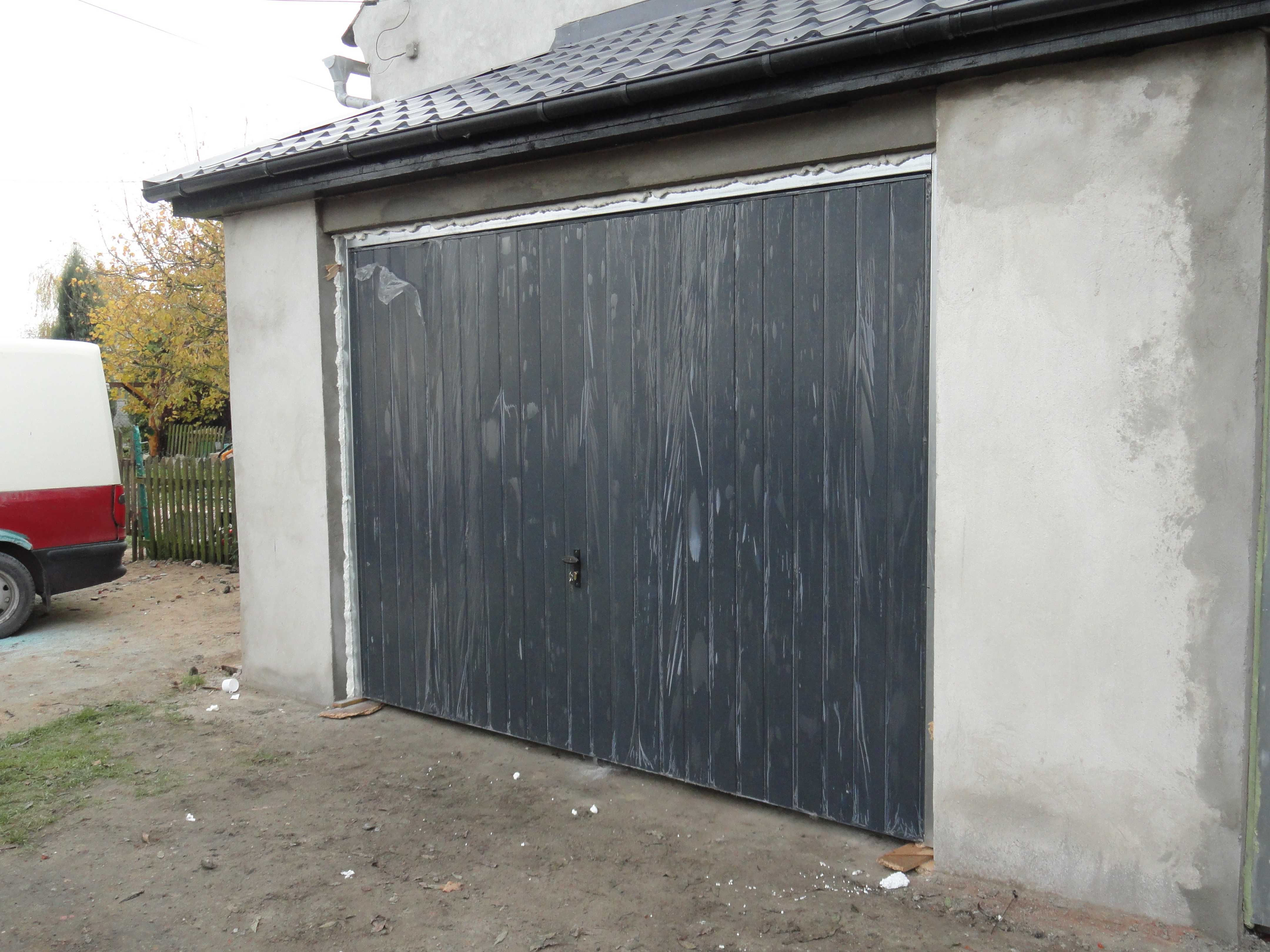 Brama garażowa uchylna 208x194 antracyt ocieplona Dostawa Gratis