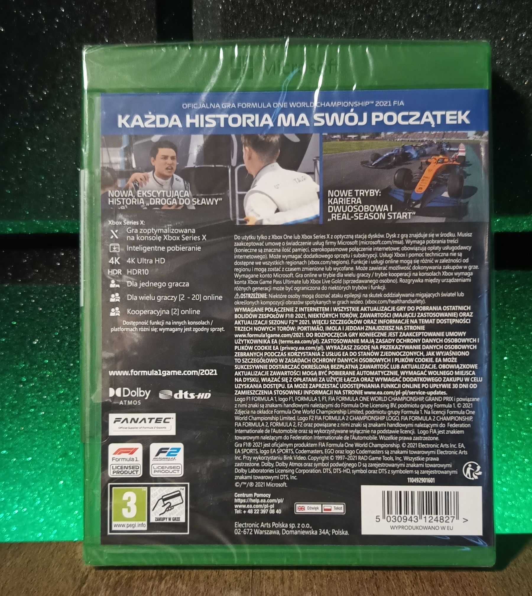 F1 2021 Xbox One S / Series X - Formuła 1, świetne wyścigi, PL!