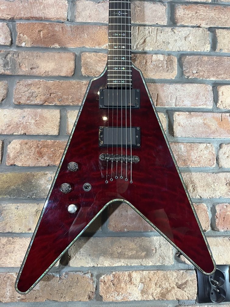 Gitara leworęczna Schecter Hellraiser V1 EMG FLYING V