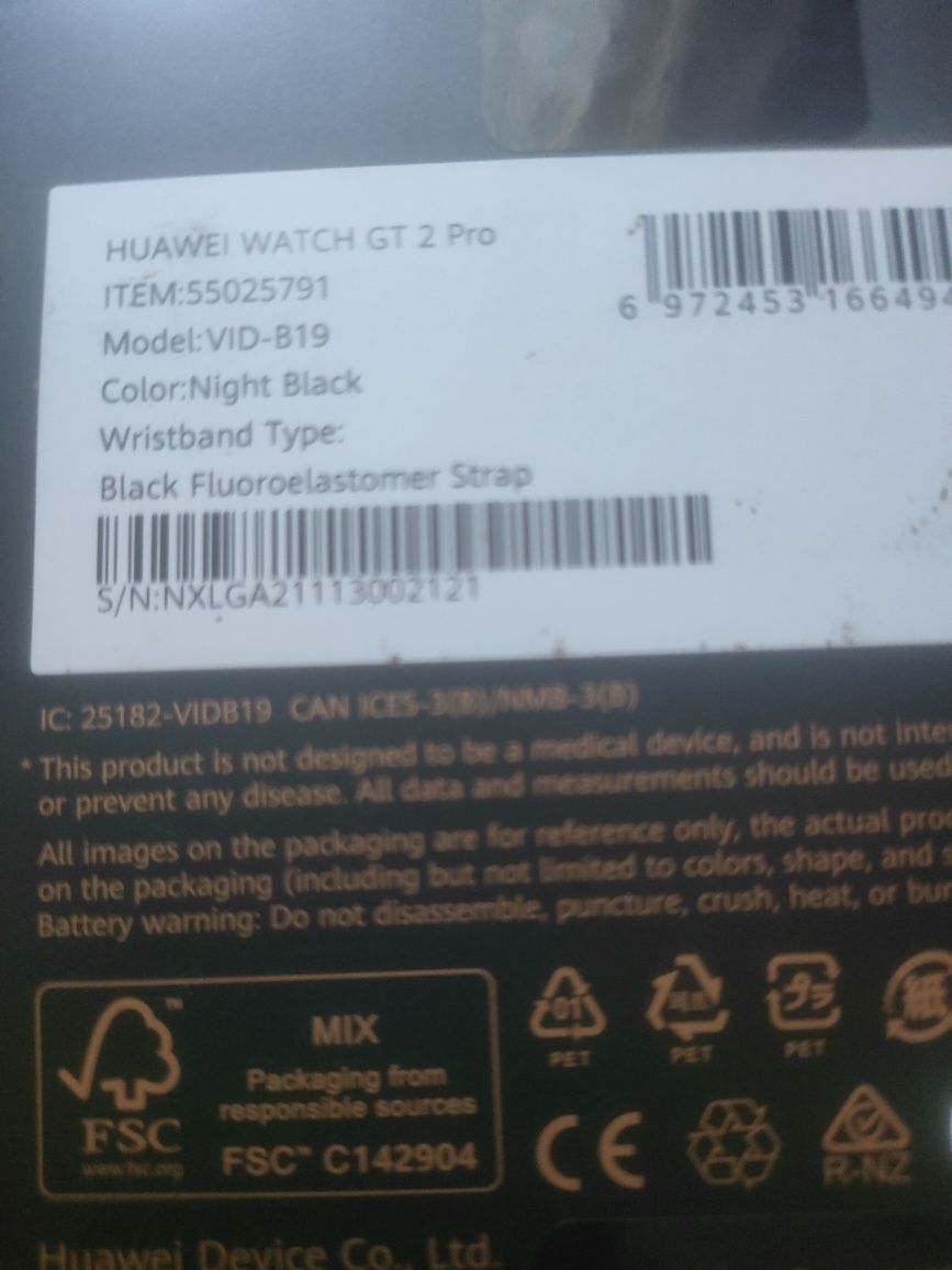 Smartwatch Huawei Watch gt2 pro