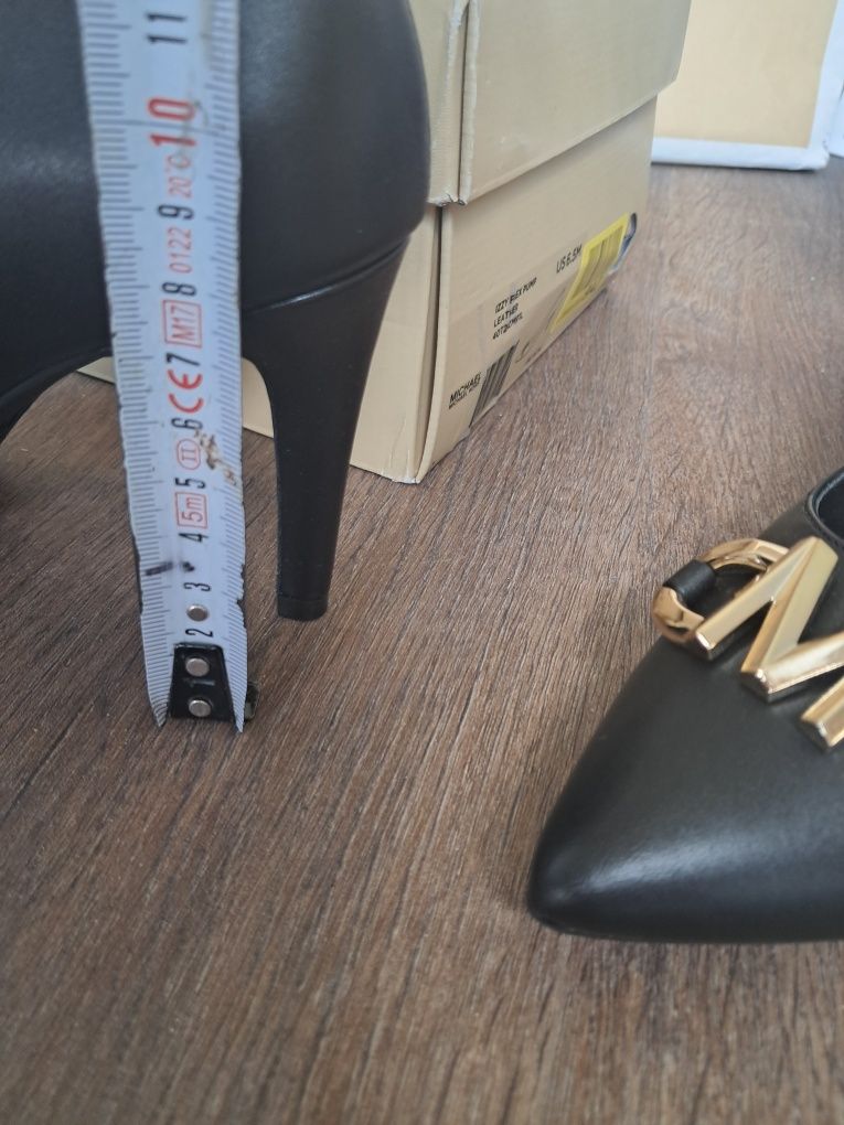 Michael Kors szpilki czółenka na obcasie izzy flex pump leather skórza