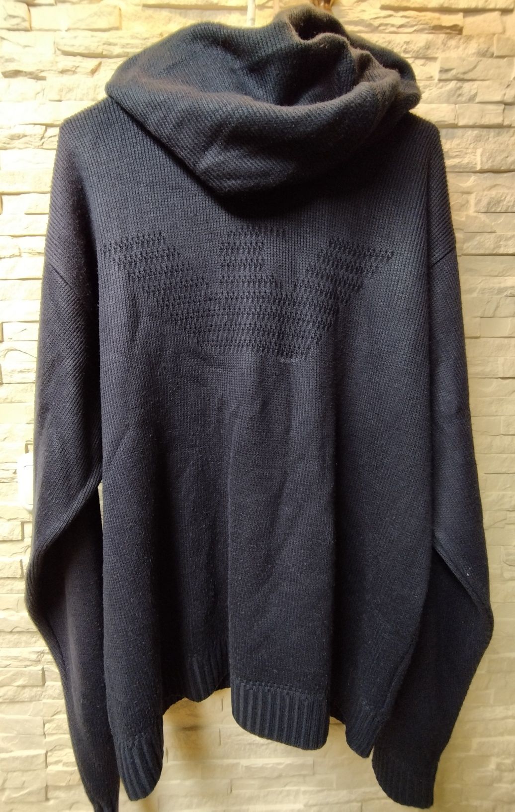 Sweter, bluza męska Armani Jeans XL/XXL granatowa, wełna