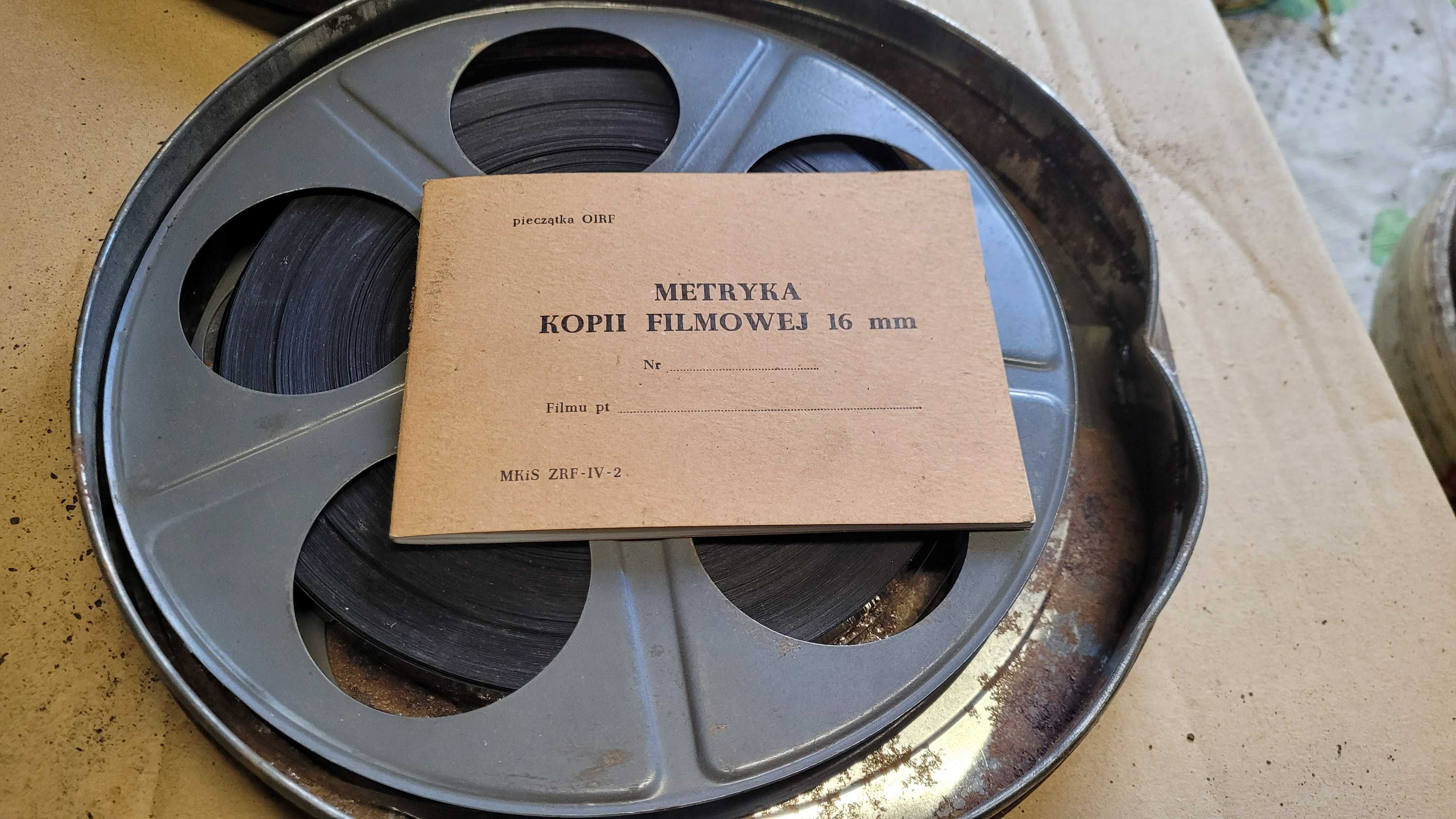 Szpule filmowe filmy na szpulach taśma filmowa 16 mm