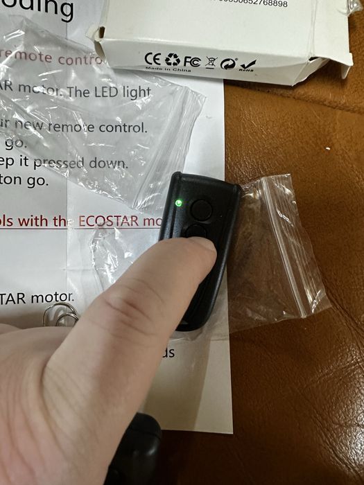 2 шт Пульт для воріт 433,92 МГц, сумісний з Hörmann Ecostar RSE2, RSC2